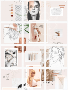 Instagram grid layout - puzzle theme
